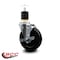 Service Caster 5'' Hard Rubber Swivel 1-7/8'' Expanding Stem Caster with Brake SCC-EX20S514-HRS-TLB-178 - alternate 2